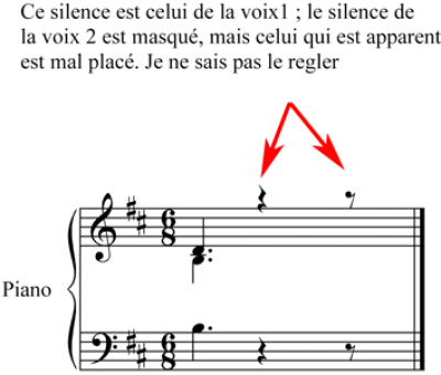 Exemple d'un silence mal placé